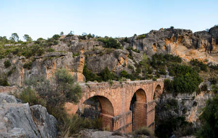 Ancient Roman aqueduct in the middle of the mountains Ancient Roman aqueduct in the middle of the mountainsの写真素材