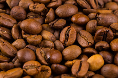Coffee on grunge wooden backgroundの写真素材