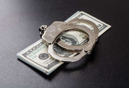 Concept For Corruption, Crime, Bribing, Fraudの写真素材