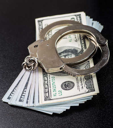 Concept For Corruption, Crime, Bribing, Fraudの写真素材
