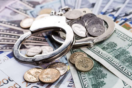 Concept For Corruption, Crime, Bribing, Fraudの写真素材