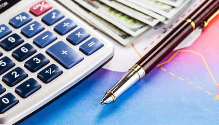 accounting, financial business strategyの写真素材