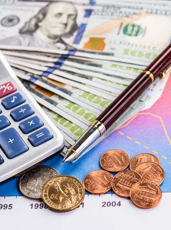accounting, financial business strategyの写真素材