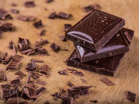 Chocolate bar/ chocolate bar pieces / nut chocolate/ chocolate backgroundの写真素材