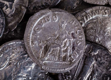 Ancient coin of the Roman Empire.の写真素材
