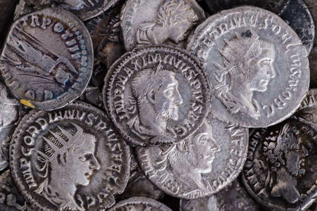 Ancient coin of the Roman Empire.の写真素材