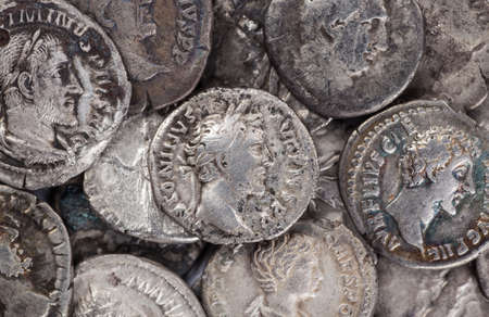 Ancient coin of the Roman Empire.の写真素材