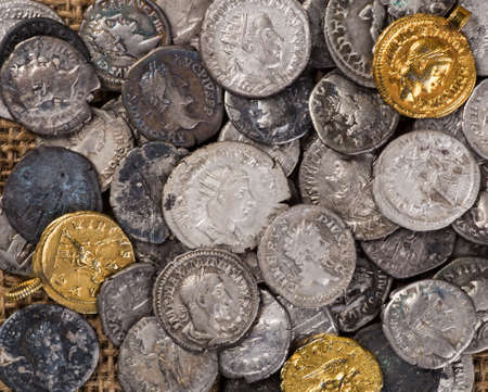 Ancient coin of the Roman Empire.の写真素材
