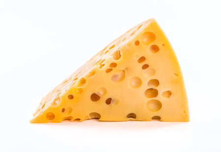 piece of cheese isolatedの写真素材