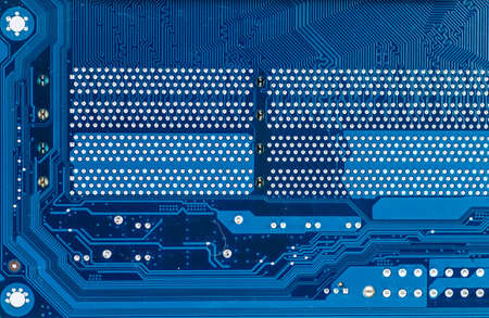 blue circuit board backgroundの写真素材