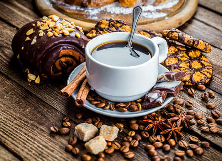 Coffee cup and saucerの写真素材