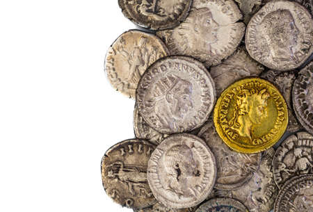 Ancient coin of the Roman Empire.の写真素材