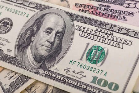 Money American dollar billsの写真素材