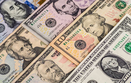 Money American dollar bills