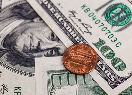Money American dollar billsの写真素材
