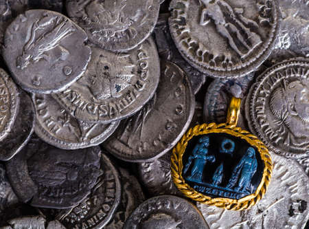 Gold.Ornaments of Ancient Rome.の写真素材