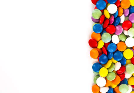 Closeup of colorful candies as textureの写真素材