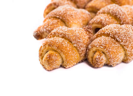 croissant isolated isolated on whiteの写真素材