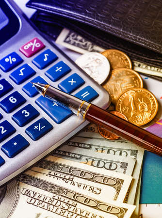 Business accounting.Money.の写真素材