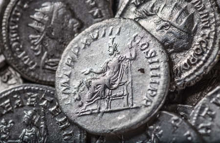 Ancient coin of the Roman Empire.の写真素材