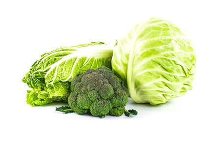 Fresh vegetables isolated on a white background.の写真素材