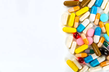 Variety of medicines and drugsの写真素材