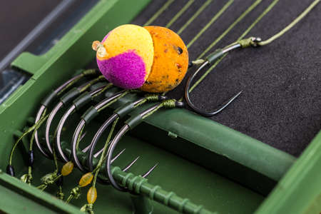 catch carp on baitsの写真素材