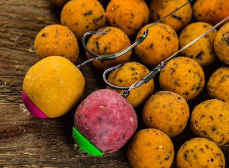 catch carp on baitsの写真素材