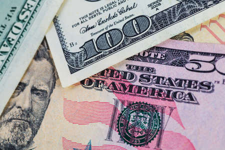 Money American dollar bills