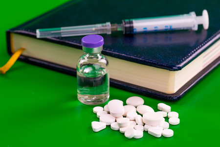 Variety of medicines and drugsの写真素材