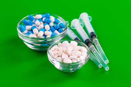 Variety of medicines and drugsの写真素材