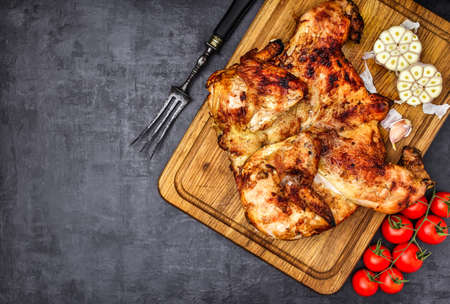 Grilled Chicken with Chili Sauce.の写真素材