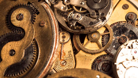 rusty mechanism in the old clock