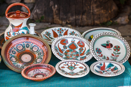 Ukrainian pottery. Pottery in Ukrainian village Oposhnya, center of Ukrainian pottery production....