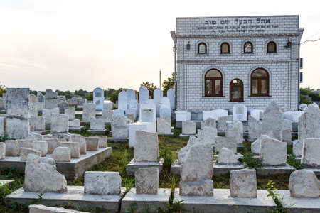 Ukraine. Medzhibozh. July 18, 2021. Old Jewish cemetery. Hasidic Jews. Grave of the spiritual leader Baal Shem Tov, Rabbi Israel ben Eliezer.のeditorial素材