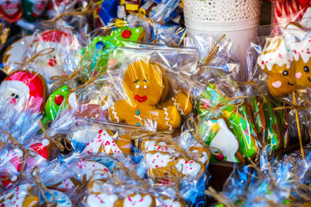merry christmas, cute festive decoration close up, beautiful toys for new year.Glass Christmas balls...