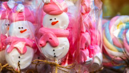 merry christmas, cute festive decoration close up, beautiful toys for new year.Glass Christmas balls for the Christmas market.の写真素材