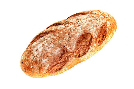 Sliced, cutted wheat bread.The sourdough has natural yeast, which makes the food healthier, Bakery, rustic traditional food concept.の写真素材