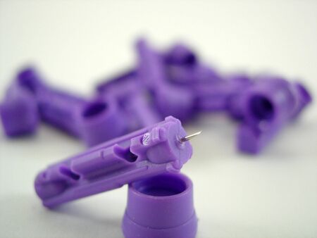 Lancing devices for finger sticksの写真素材