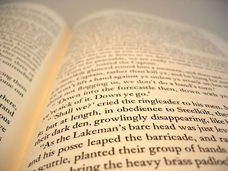 An open book page