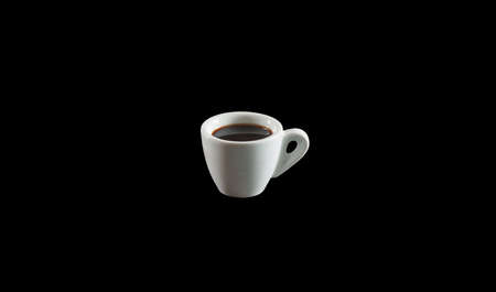 clipping path. Close up of white mug mockup isolated on black background view. Blank Mug. blank product. coffee cup mockup. Mug ceramic blank.の写真素材
