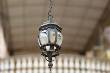 Hanging street lamp