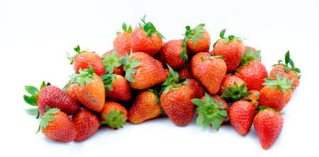 strawberry on whitebackgroundの写真素材