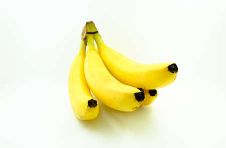 Bunch of bananas isolated on white backgroundの写真素材
