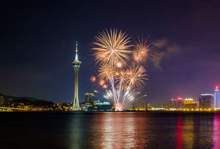 Fireworks showの写真素材