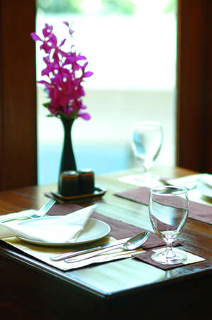 Dining table setの写真素材