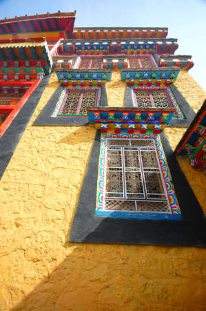 Tibet temple in Zhongdianの写真素材