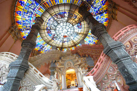 Sky map stained glassのeditorial素材