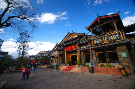 LIJIANG, CHINA - MARCH 21   LIJIANG old town on March 21, 2008 in, Lijiang,Yunnan, China  One of the famous Chinaのeditorial素材