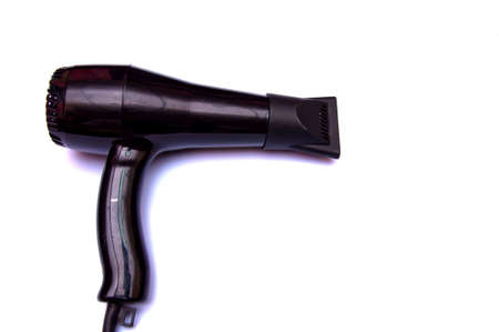 hair dryer isolated on white の写真素材
